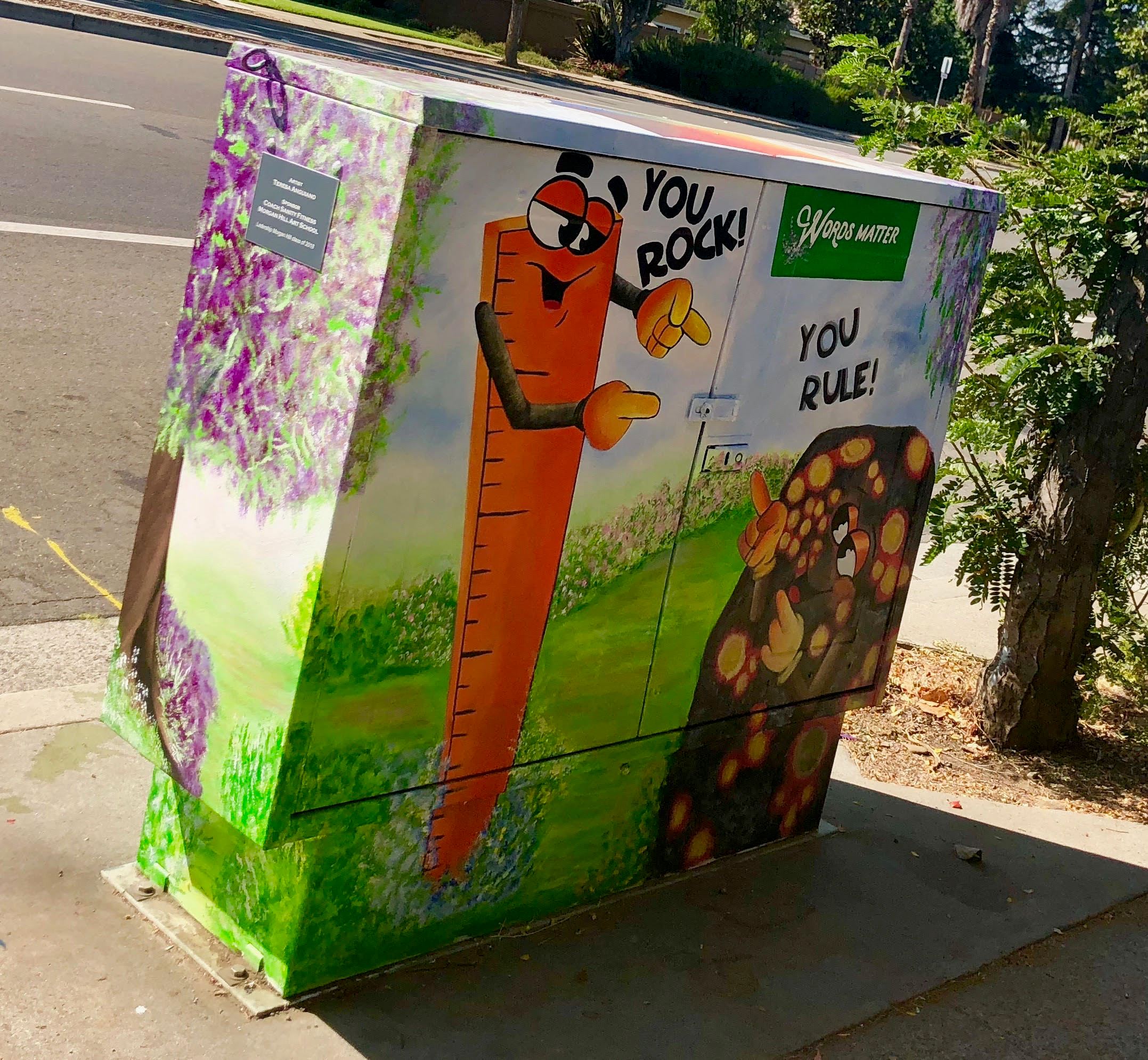 Kindness First. Words Matter. Utility Box