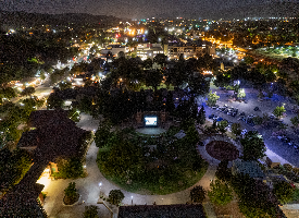 Outdoor Movie at CCC Aerial Image 