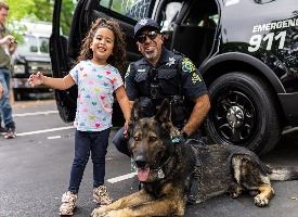 National Night Out with K9 Basco