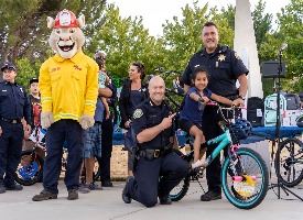 National Night Out with Cal Fire Mascot