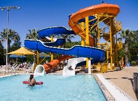 Aquatics Center Slide Summer Image