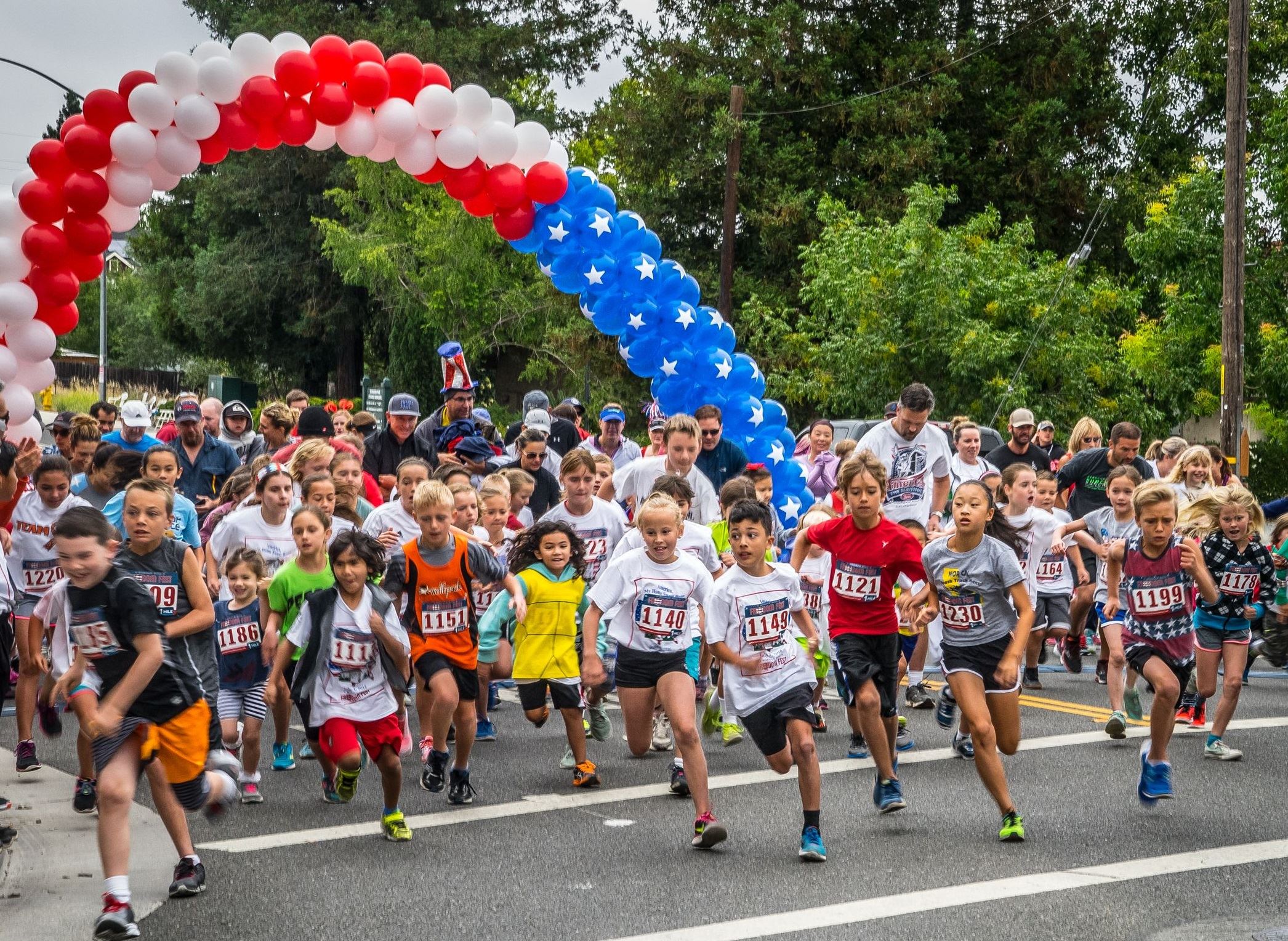 4th of July Kids Running