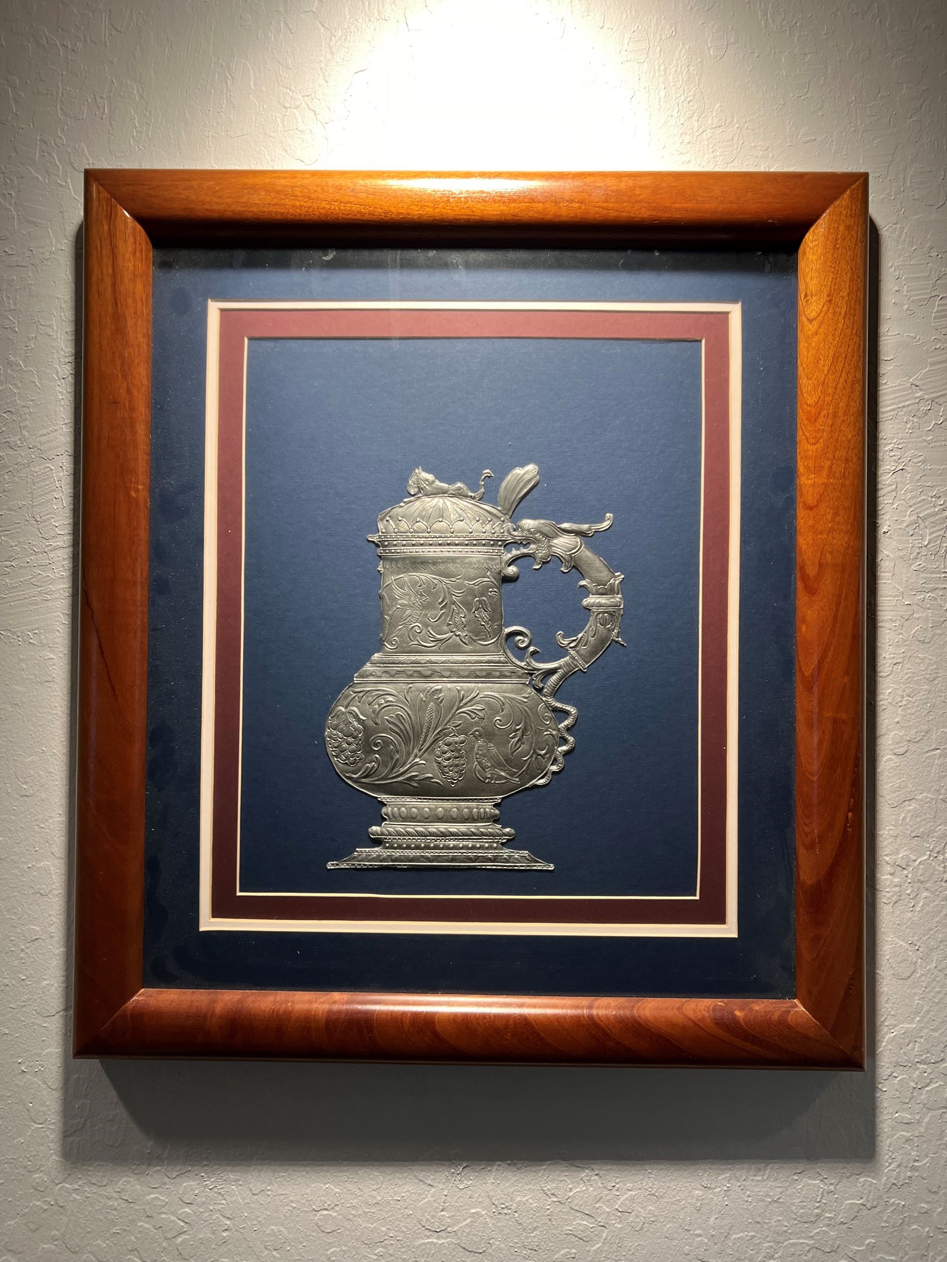 Framed 3-D Vase, a Gift from Sister Cities