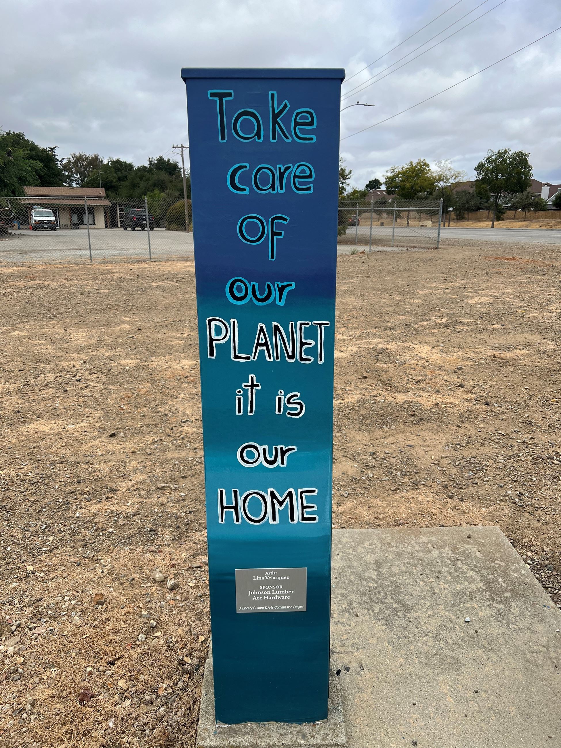 Utility Box Take Care of Our Planet