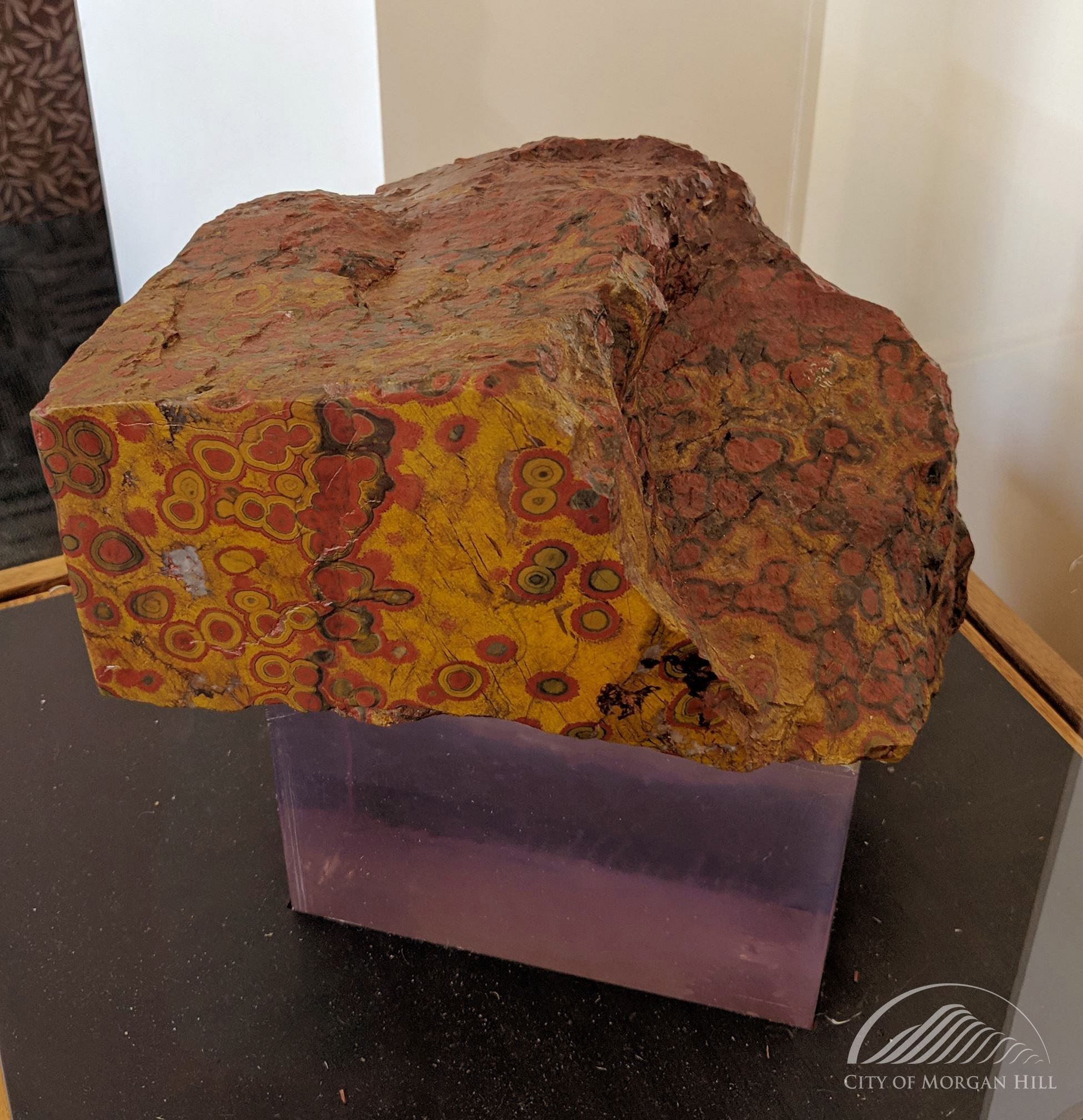 Poppy Jasper Rock display at the CCC