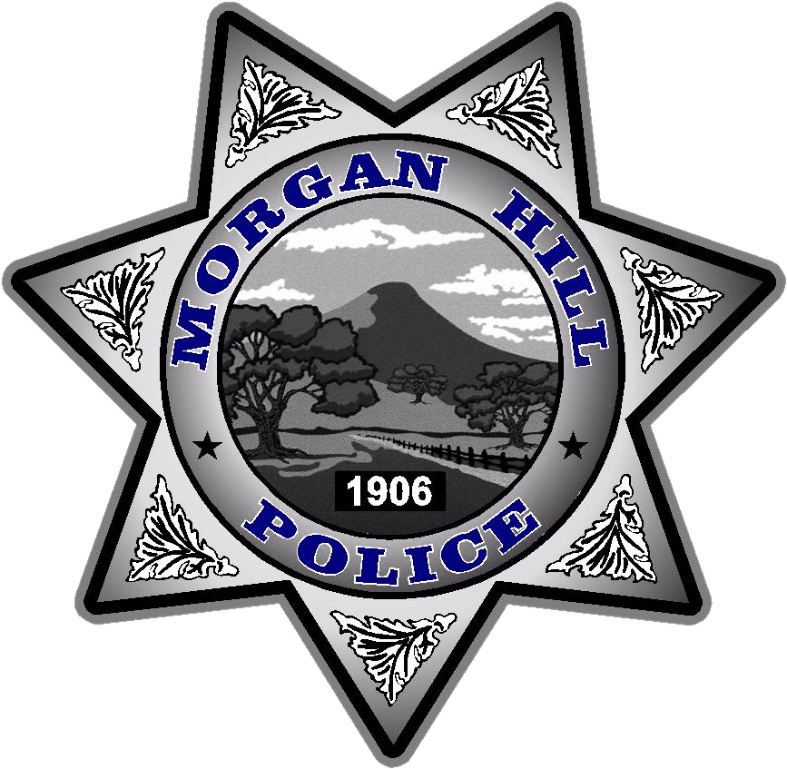 2016 Morgan Hill POLICE Logo GREY CAR BADGE