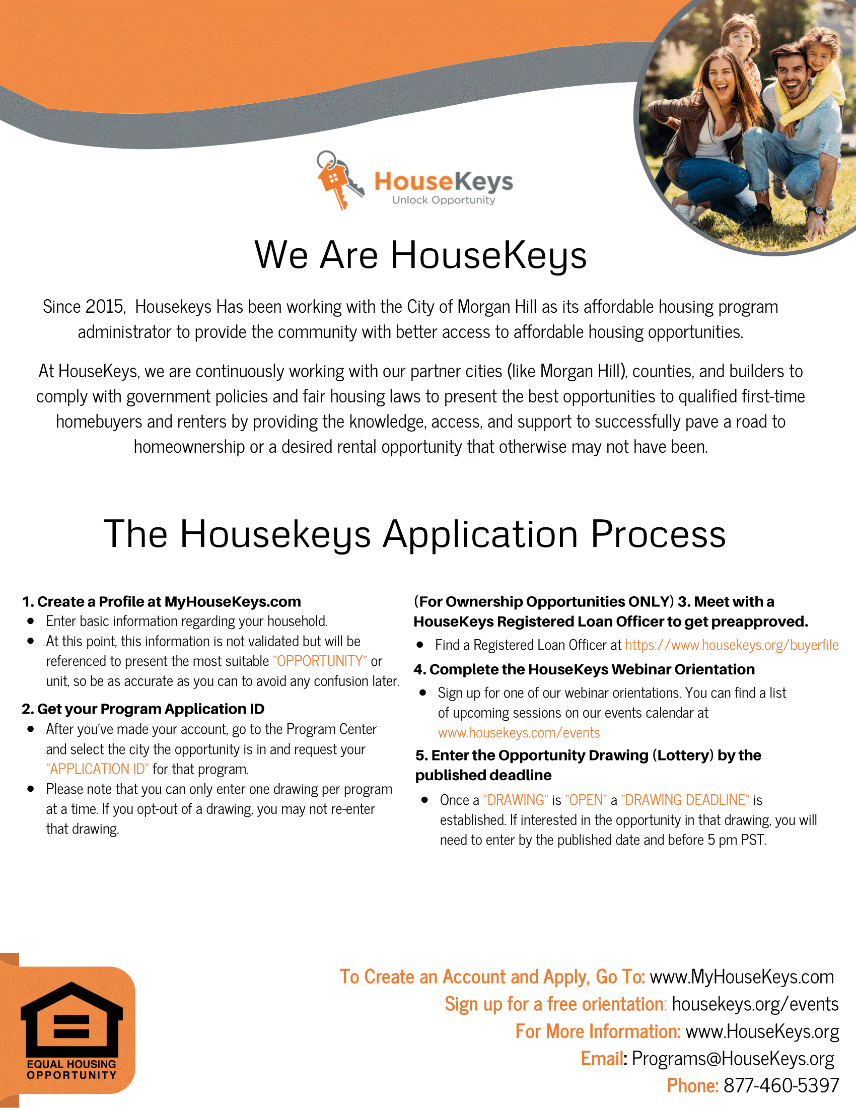 Housekeys application process
