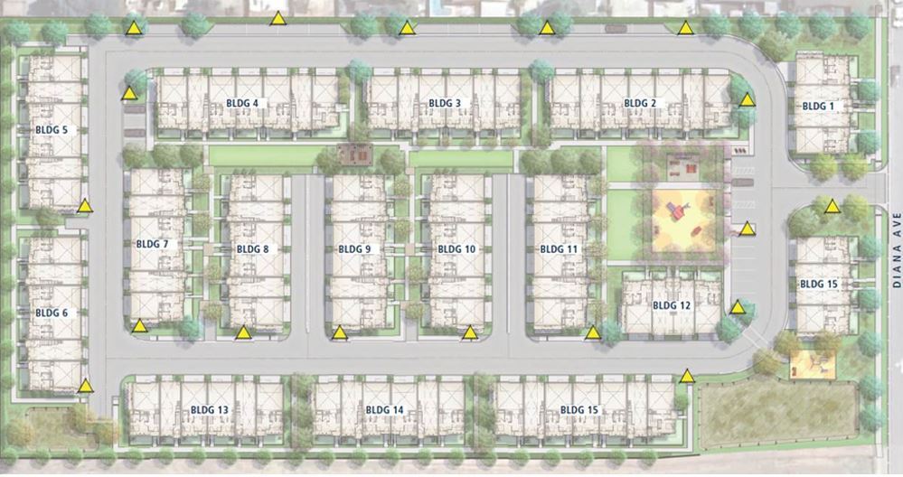 Diana-Valley Oak Site Map