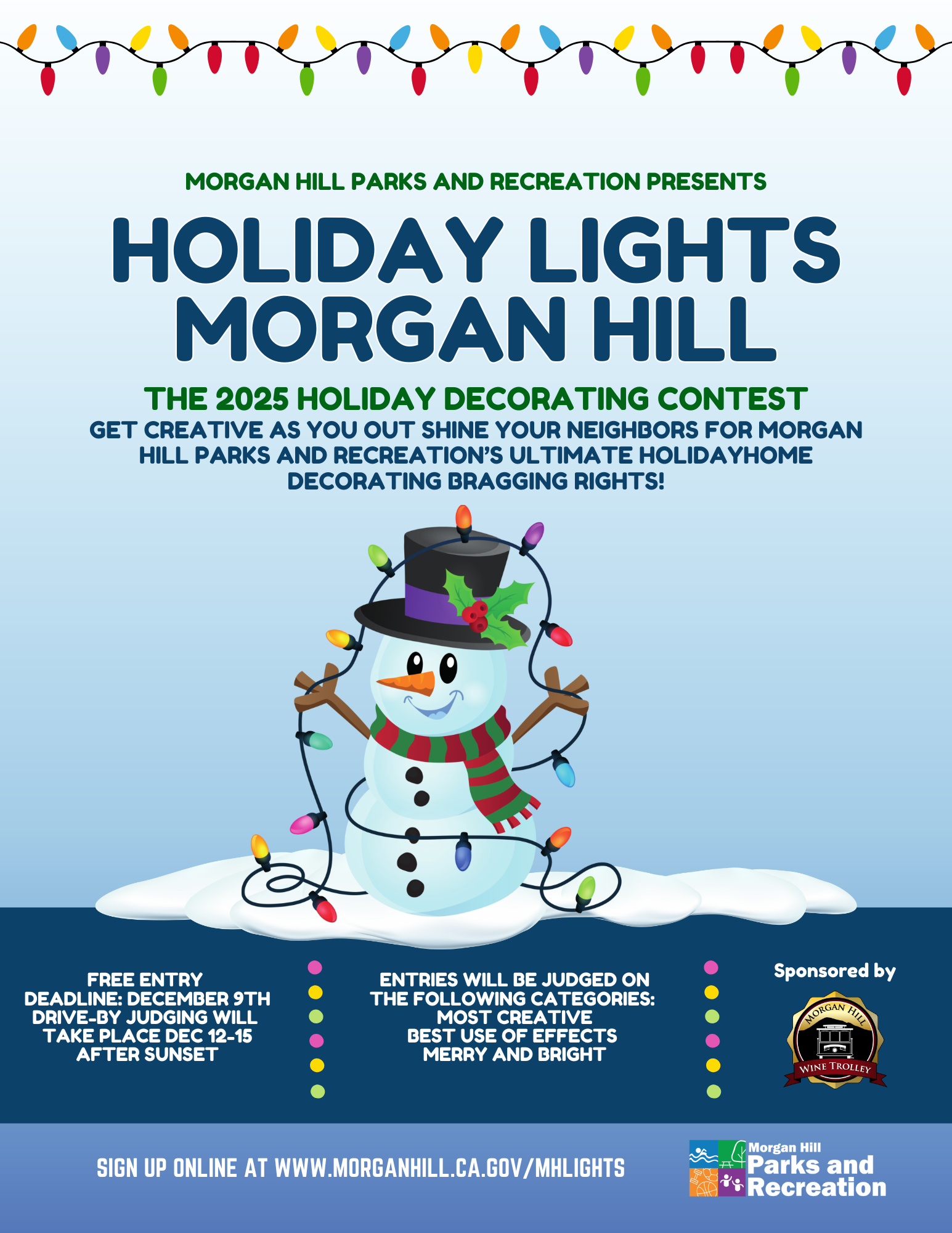 2025 Lights Home Decor Program Flyer